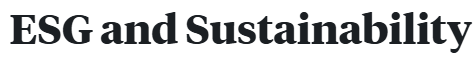 ESG and Sustainability - July 2026 (Live Online Course) logo