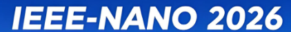 The 26th IEEE International Conference on Nanotechnology (IEEE-NANO 2026) logo